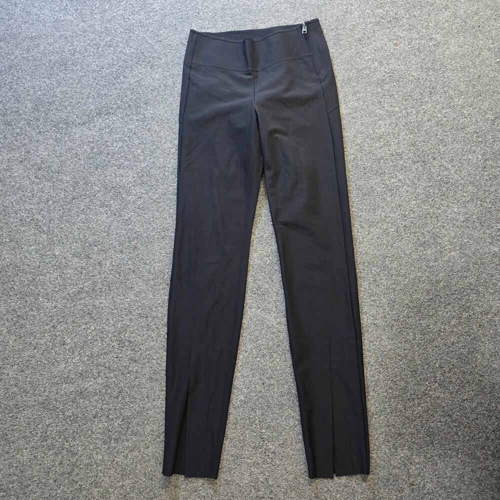 Athleta Pants Womens 0 Black Interstellar Tights Stretch Split Hem Performance